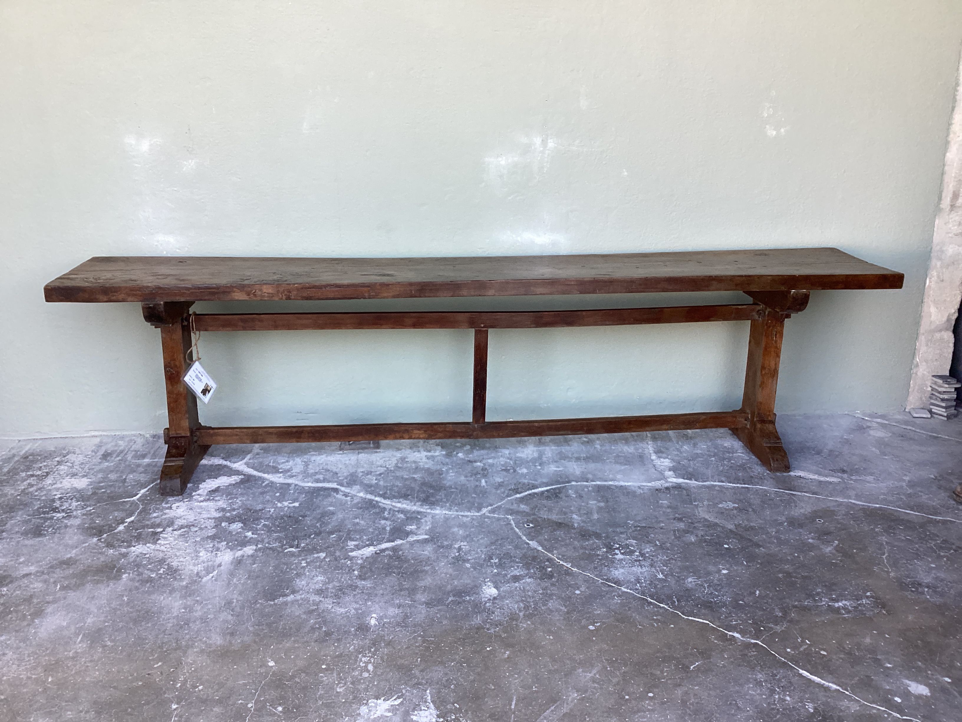 18th c. Walnut and Oak Monastery Table